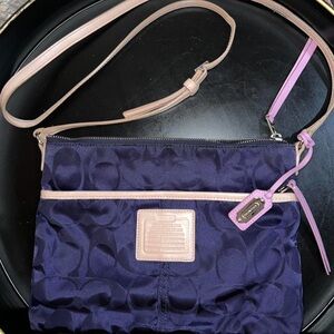 Purple Coach Crossbody Bag